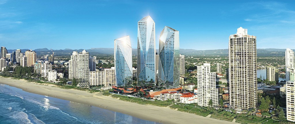 An artist’s impression of the Jewel development on the Gold Coast.
