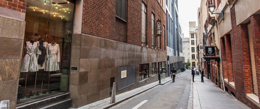 Melbourne’s laneways have very few retail vacancies.
