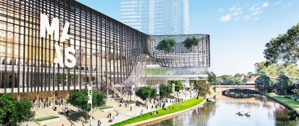 An artist’s impression of the proposed Powerhouse Museum in Parramatta.
