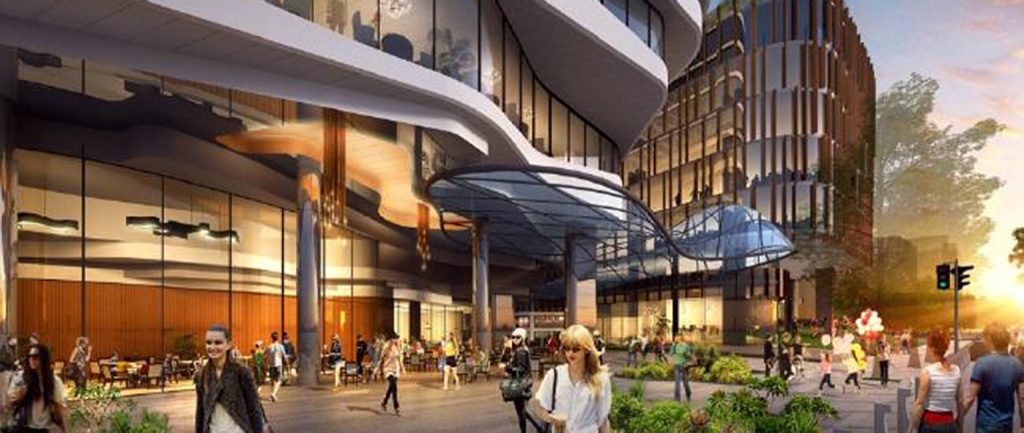 An artist’s impression of a potential mixed-use development in Sydney’s St Leonards.
