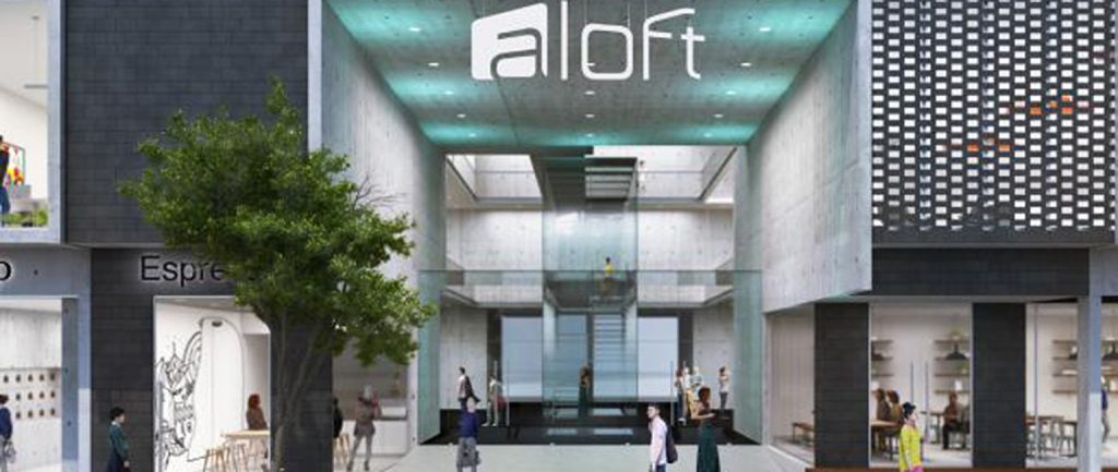 An artist’s impression of the Aloft hotel in Melbourne
