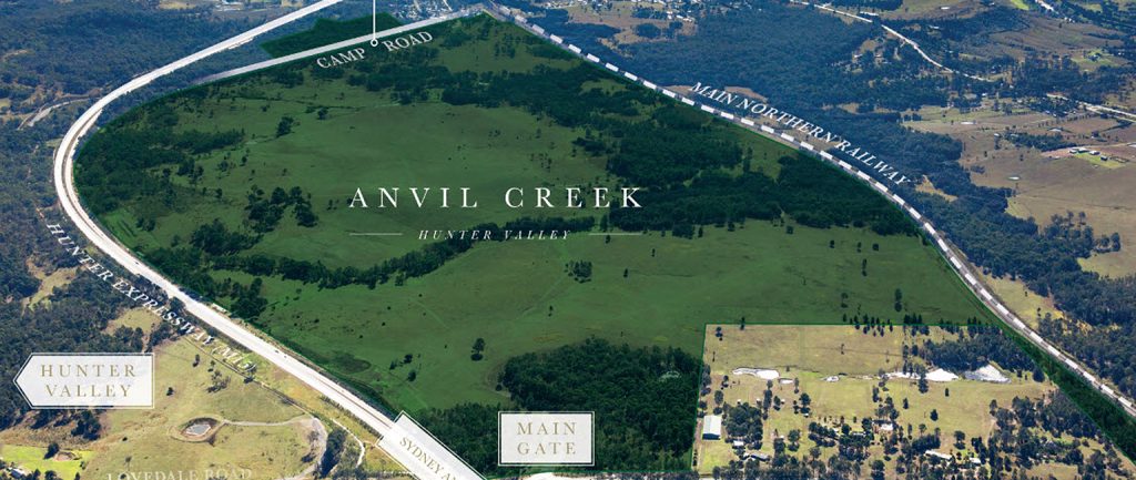 Hunter Valley estate Anvil Creek is up for sale.
