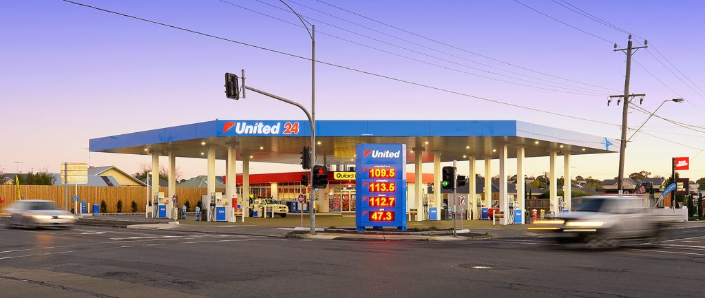 A United petrol station at Geelong was one of a number to sell at the latest Burgess Rawson portfolio auctions.
