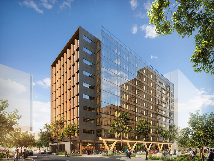 The 5 King office building in Brisbane will be made predominantly from timber.
