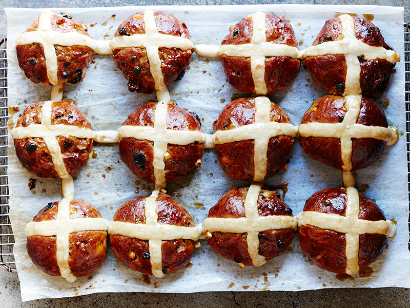 The hot cross buns here taste as good as they look. Picture: Tivoli Road Bakery
