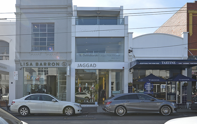 The Armadale retail store tenanted by Chris and Rebecca Judd’s Jaggad brand.
