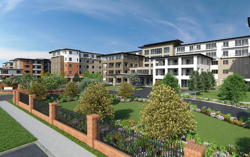 Ryman Healthcare’s artists impression of its aged care centre on Brandon Park Drive in Wheelers Hill. Source: Supplied
