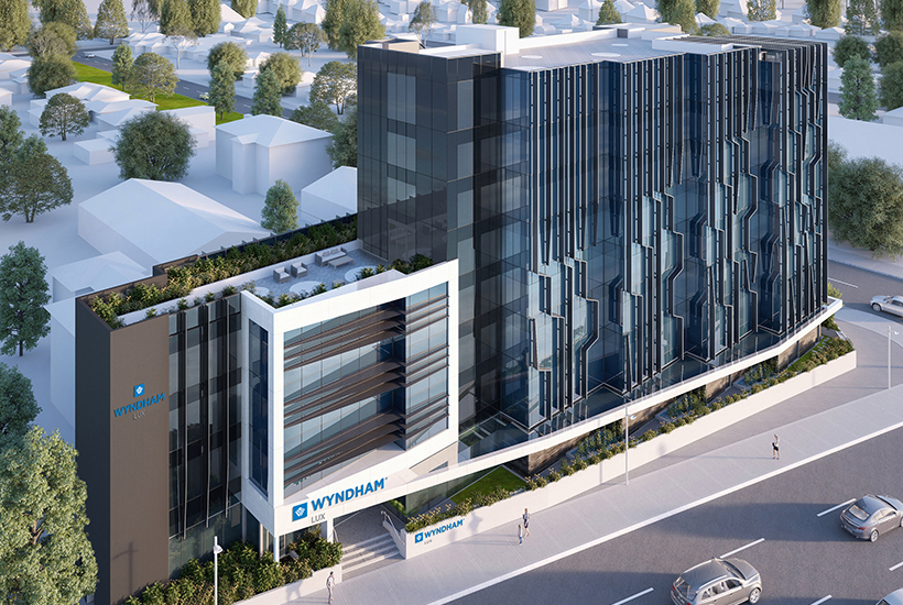 An artist’s impression of Perth’s Wyndham Lux hotel. Picture: NXT Tec.
