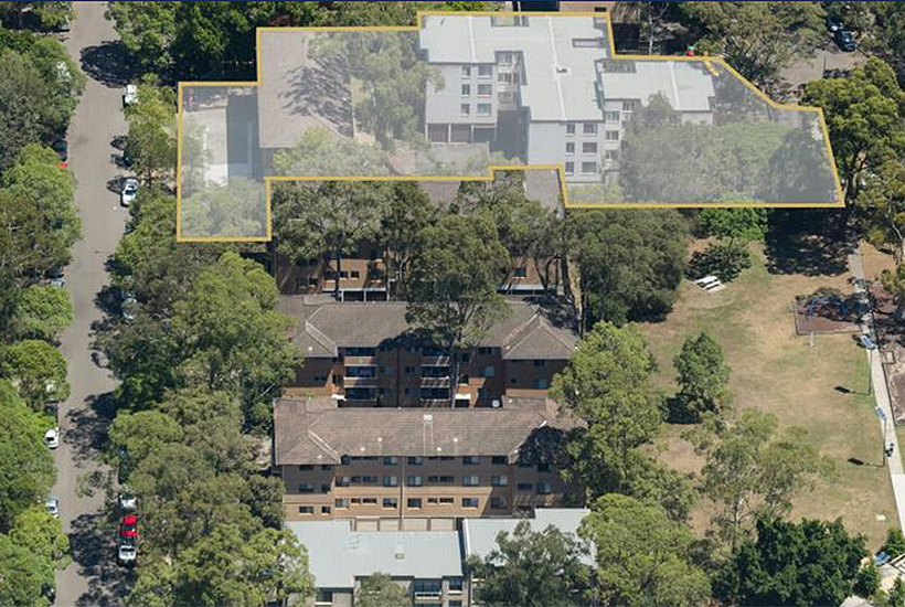 The two amalgamated sites in Macquarie Park.
