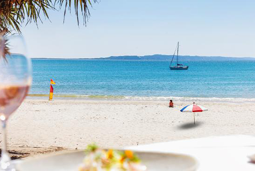The priceless view from Sails restaurant at Noosa.
