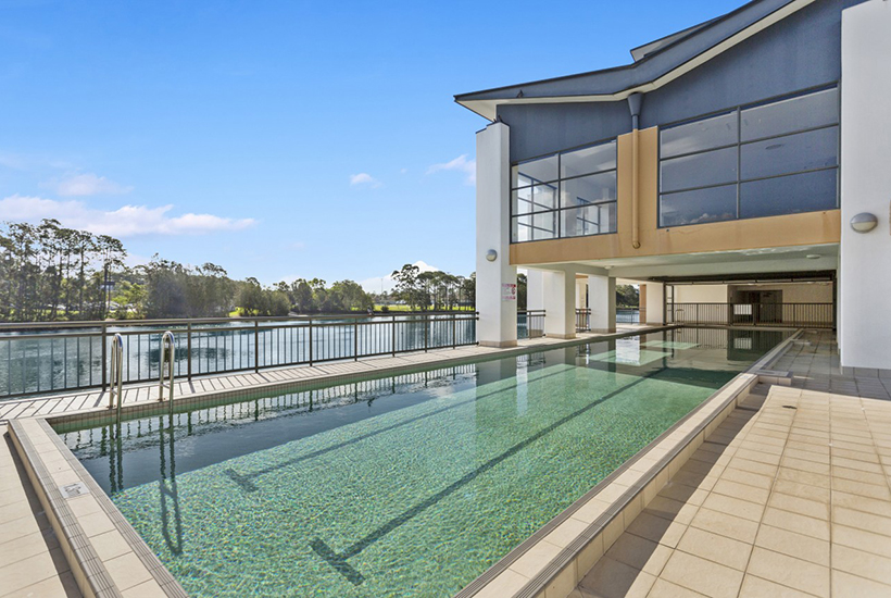 The office at Robina on the Gold Coast comes with its own lap pool.
