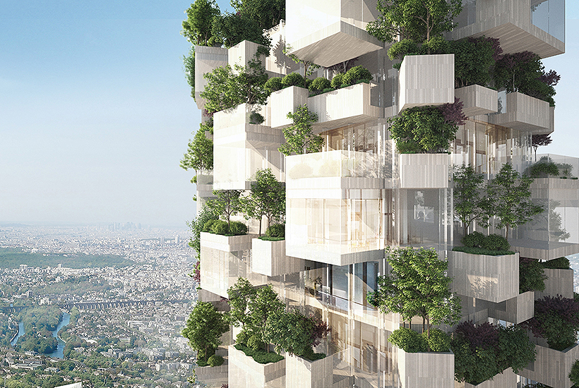 An artist’s impression of the planned Forêt Blanche development in Paris.
