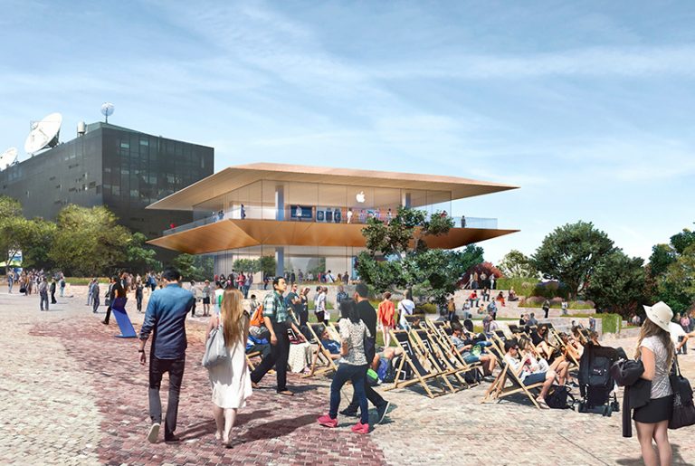 Melbourne fires up over Fed Square Apple Store