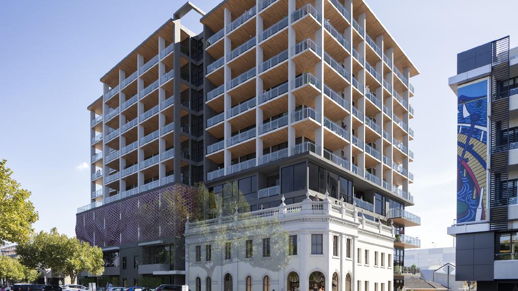 An artist’s impression of The Ritz Apartments in Geelong.
