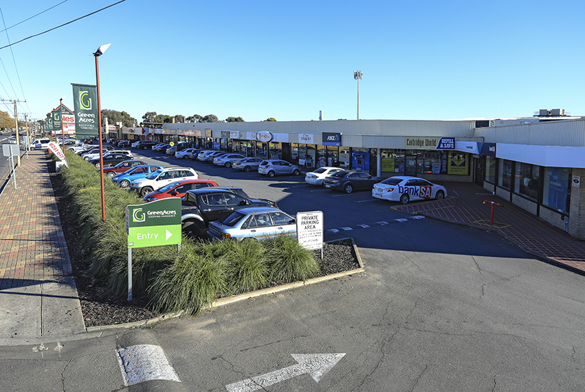 Greenacres Shopping Centre sits 12km from Adelaide’s CBD.
