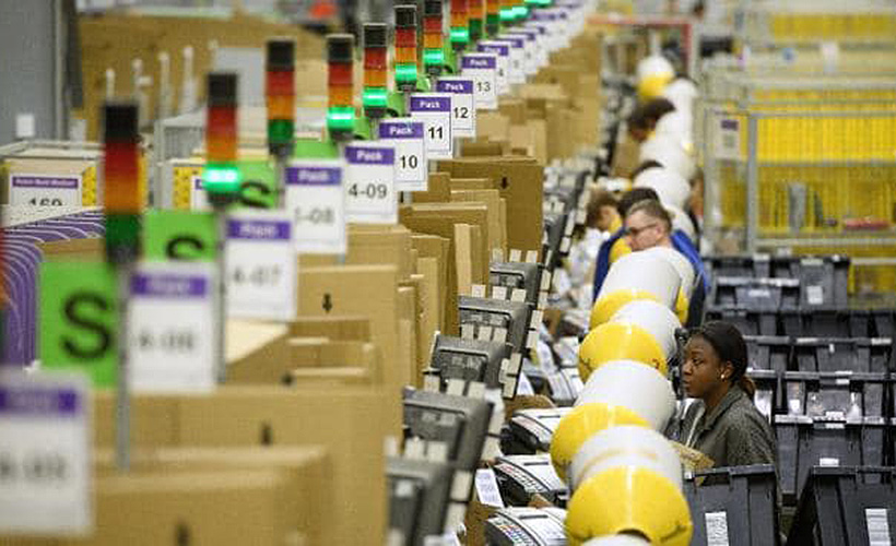 An Amazon fulfilment centre. Picture: Getty Images
