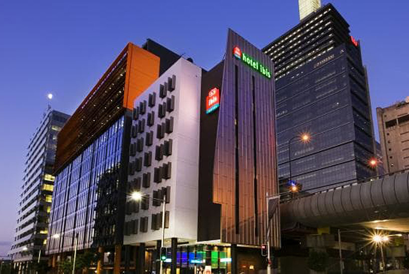 The Ibis and Novotel hotels at Olympic Park in Sydney.
