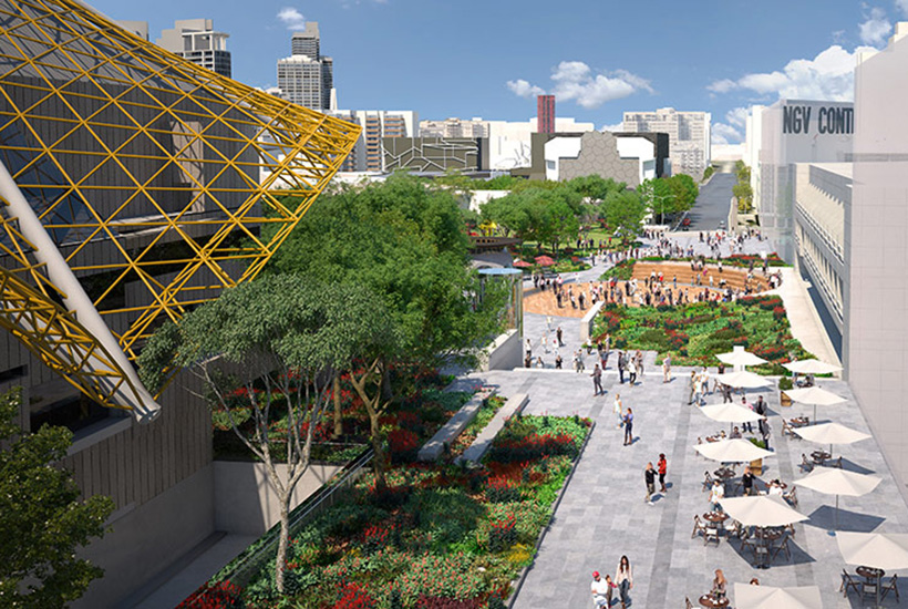 The redesign will include 18,000sqm of open public space. Picture: Victorian Government.
