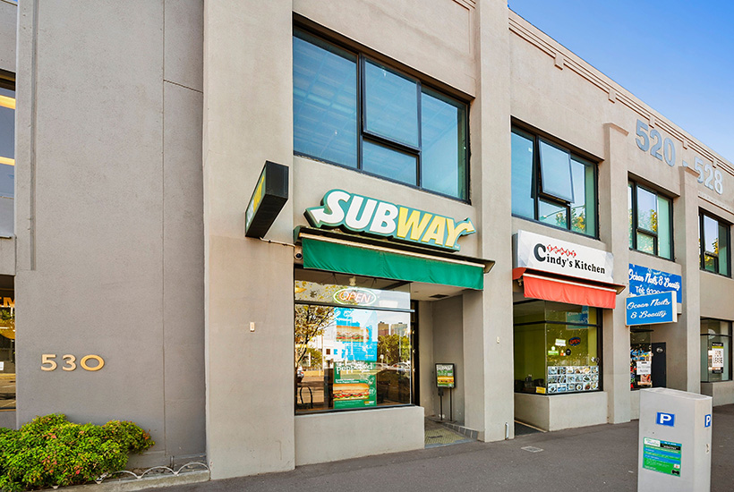 The Subway outlet on Victoria St in North Melbourne.
