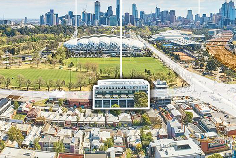 The Cremorne office looks out over Gosch’s Paddock, AAMI Park and Melbourne Park.
