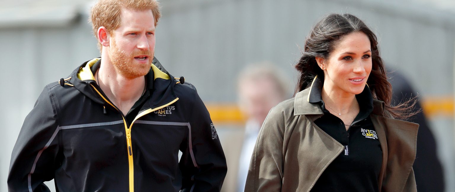 Prince Harry and Meghan Markle at the UK Team Trials for the Invictus Games. Picture: Getty
