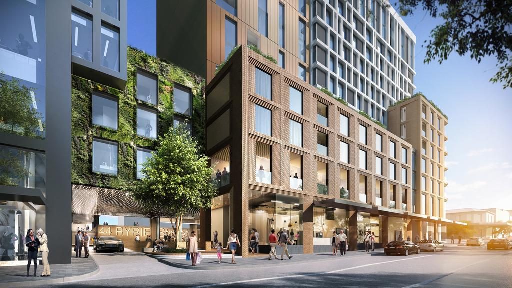 Franze Developments, Geelong Quarter. External renders of the development at 44 Ryrie St, Geelong.
