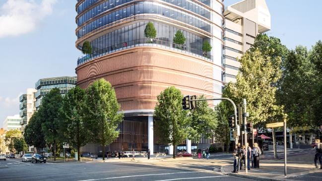 The proposed office tower in Parramatta, in Sydney’s west.
