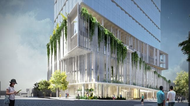 An artist’s impression of Consolidated Properties’ office project at 895 Ann St, Fortitude Valley, Brisbane.
