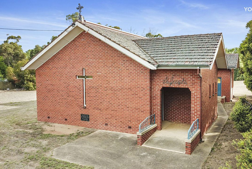 The former St Joseph’s church at Undera.
