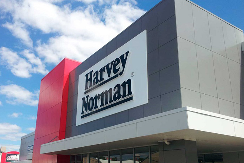 Harvey Norman says it is struggling to find sites large enough for its flagship stores.
