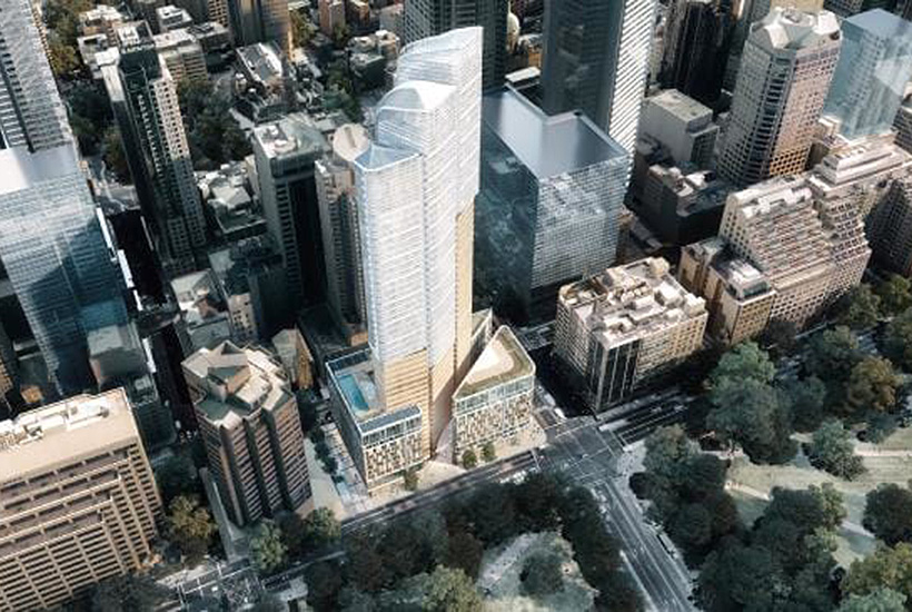 An artist’s impression of 201 Elizabeth St, Sydney.
