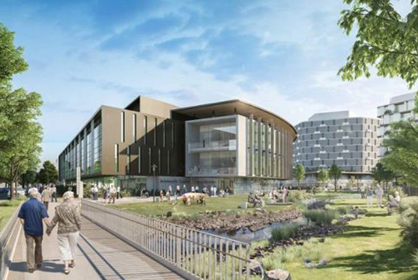 An artist’s impression of the new health, village and aged care precinct
