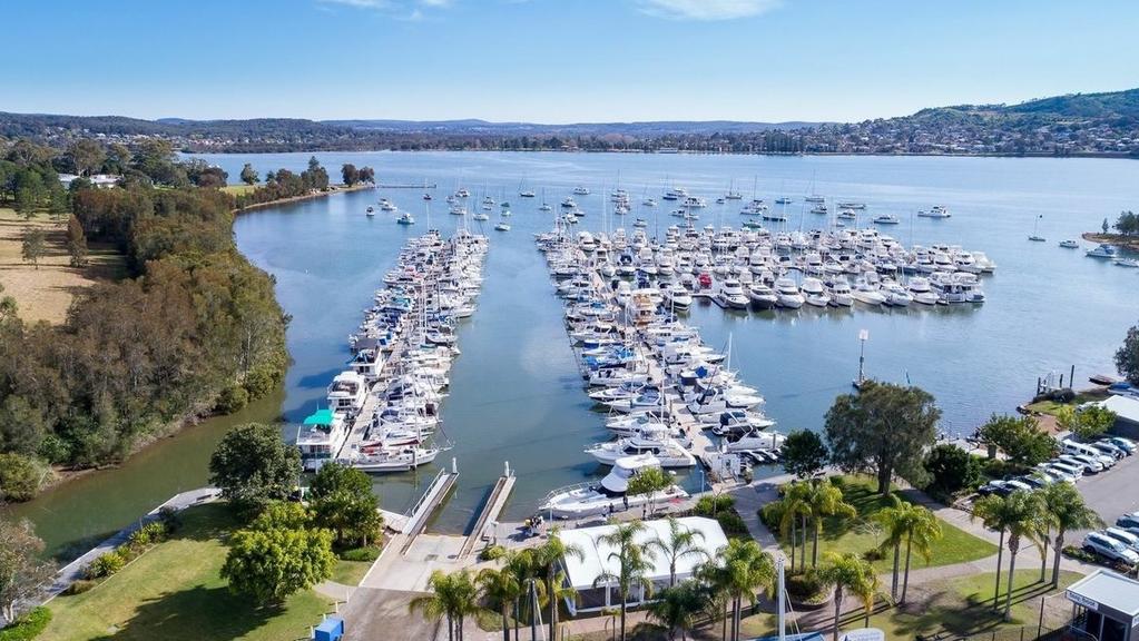 Marmong Marina in Lake Macquarie is the bigger of the two marinas.
