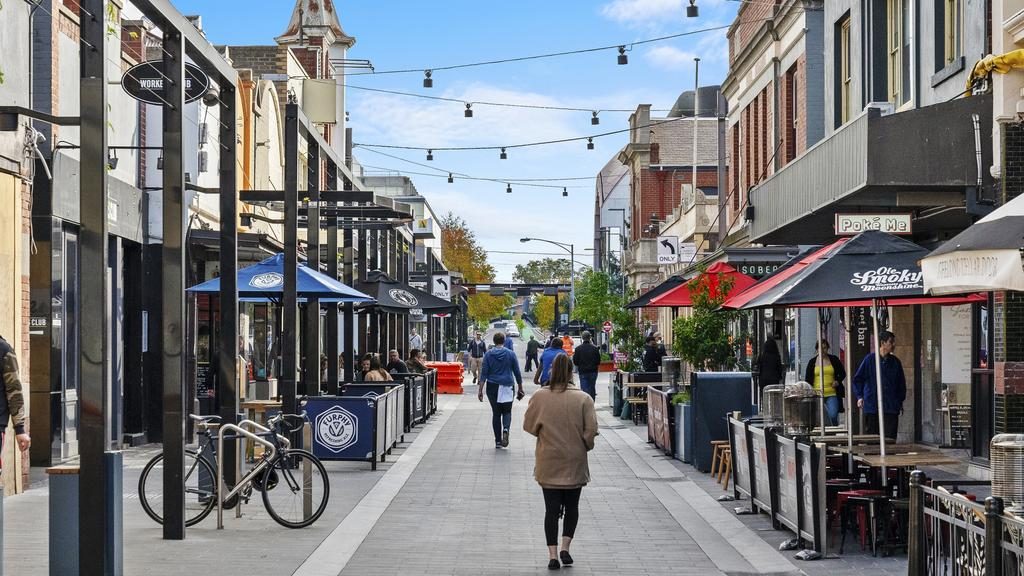 Foodie crowds are flocking to Lt Malop St, Geelong.
