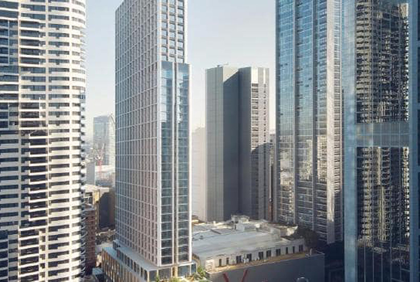 An artist’s impression of the tower development in Sydney’s CBD.
