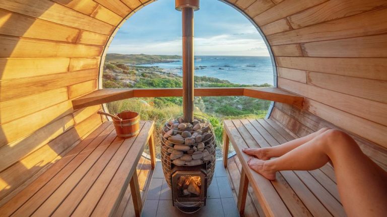 Sauna a work of art at King Island escape