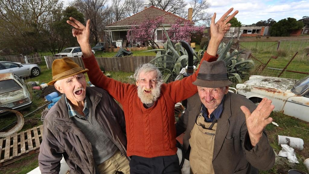 The Troutbeck brothers, Garry, Keith and Edward, have sold part of their Mickleham farm. Picture: Alex Coppel
