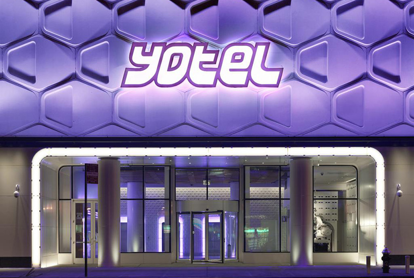 The YOTEL hotel in Times Square, New York.
