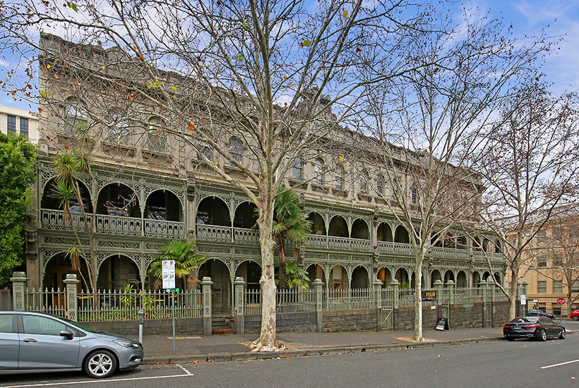 The terrace offices at 10-12 Parliament Place, East Melbourne.
