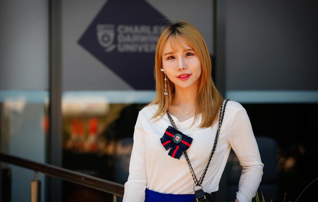 Chinese business student Xiaoyun Su came to Darwin to immerse herself in the Top End’s multicultural lifestyle while studying. Picture Glenn Campbell

