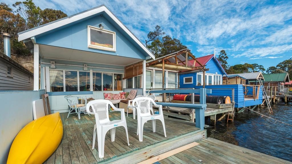 Cornelian Bay Boatshed 6, 16 and 36 are on the market. Picture: SUPPLIED
