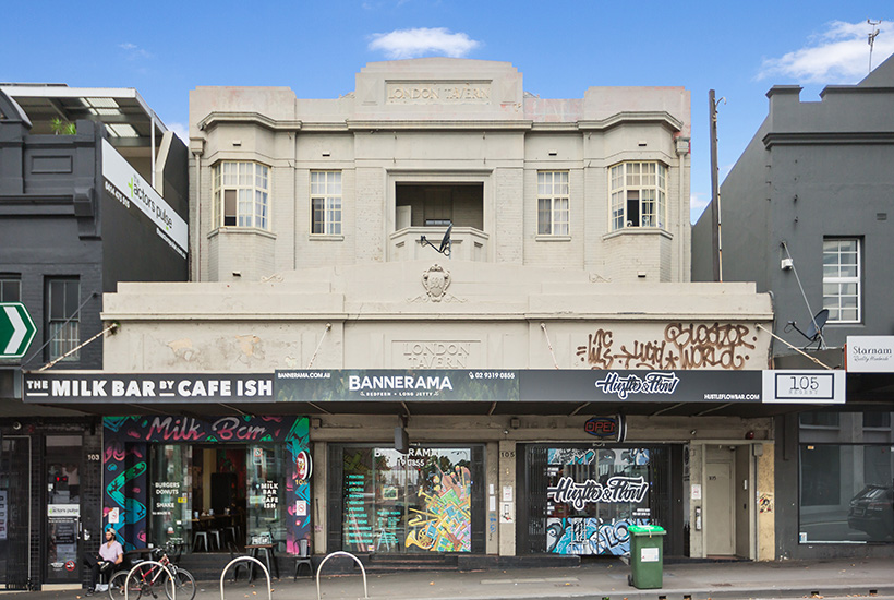 The former London Tavern in Redfern.
