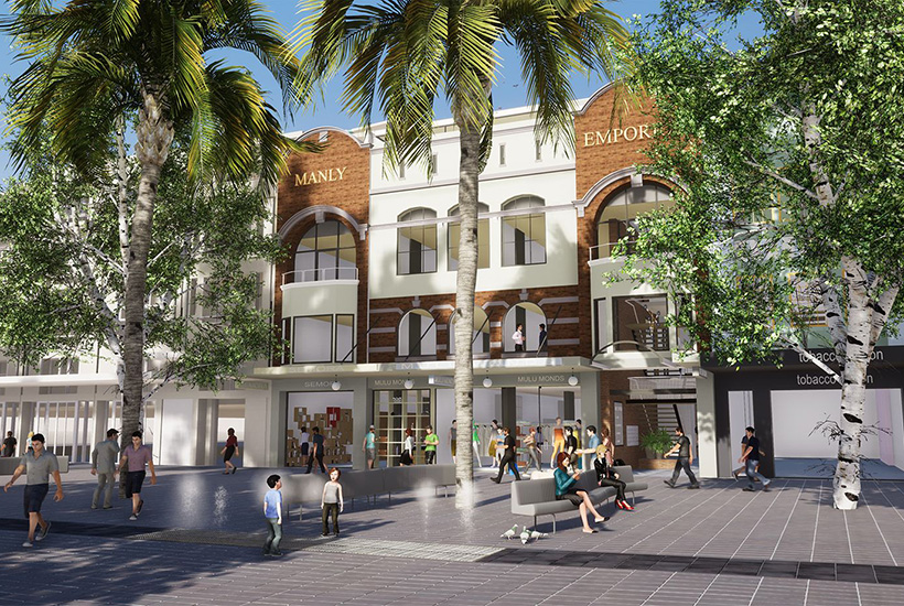 An artist’s impression of the new Manly Emporium.
