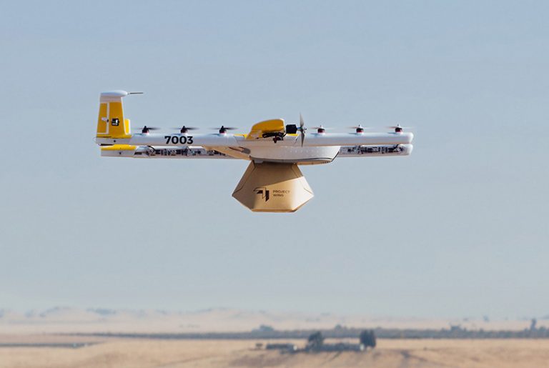 Google drone delivery company leases Logan space