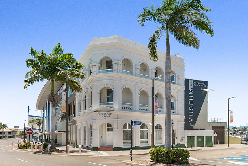 Clive Palmer has bought the heritage building at 104 Flinders St in Townsville.
