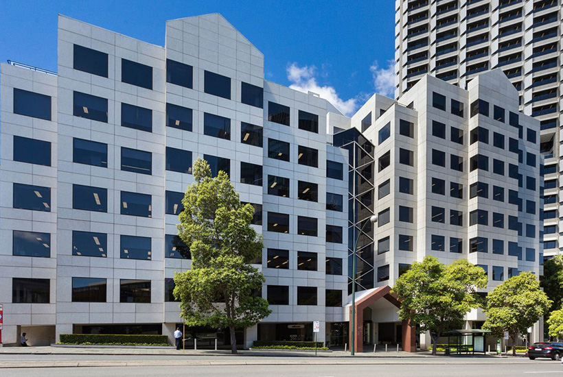 The office building at 256 St Georges Terrace in Perth.
