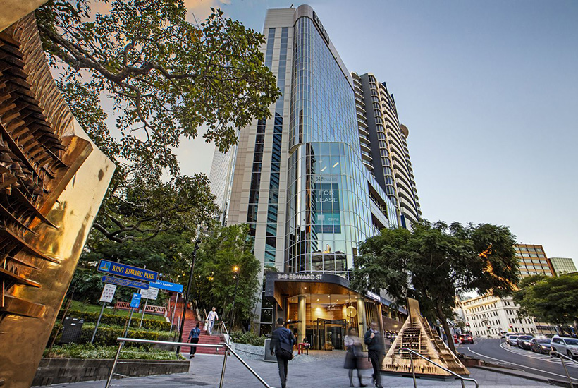 The office building at 348 Edward St, Brisbane.
