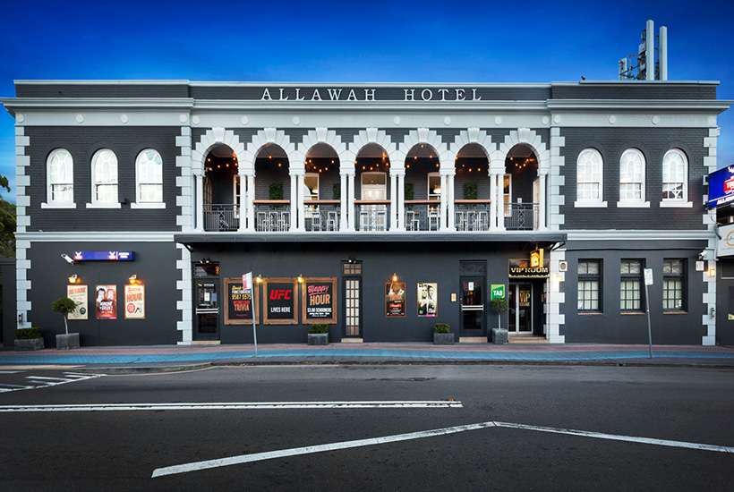 The Allawah Hotel in Sydney.
