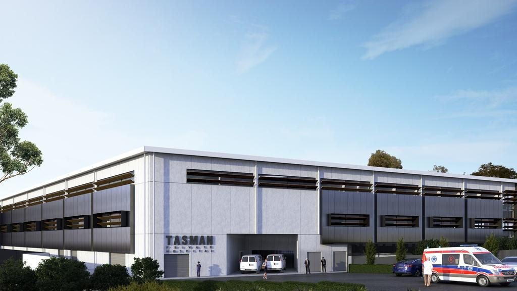 An artist’s impression of the proposed Tasman Private Hospital in New Town. Picture: Supplied.
