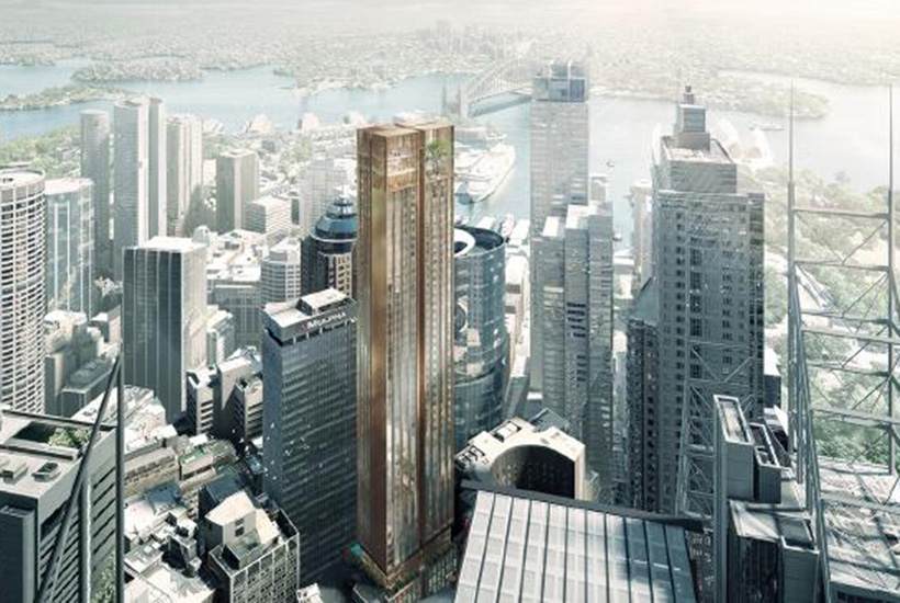 An artist’s impression of the planned tower at 4-6 Bligh St, Sydney.
